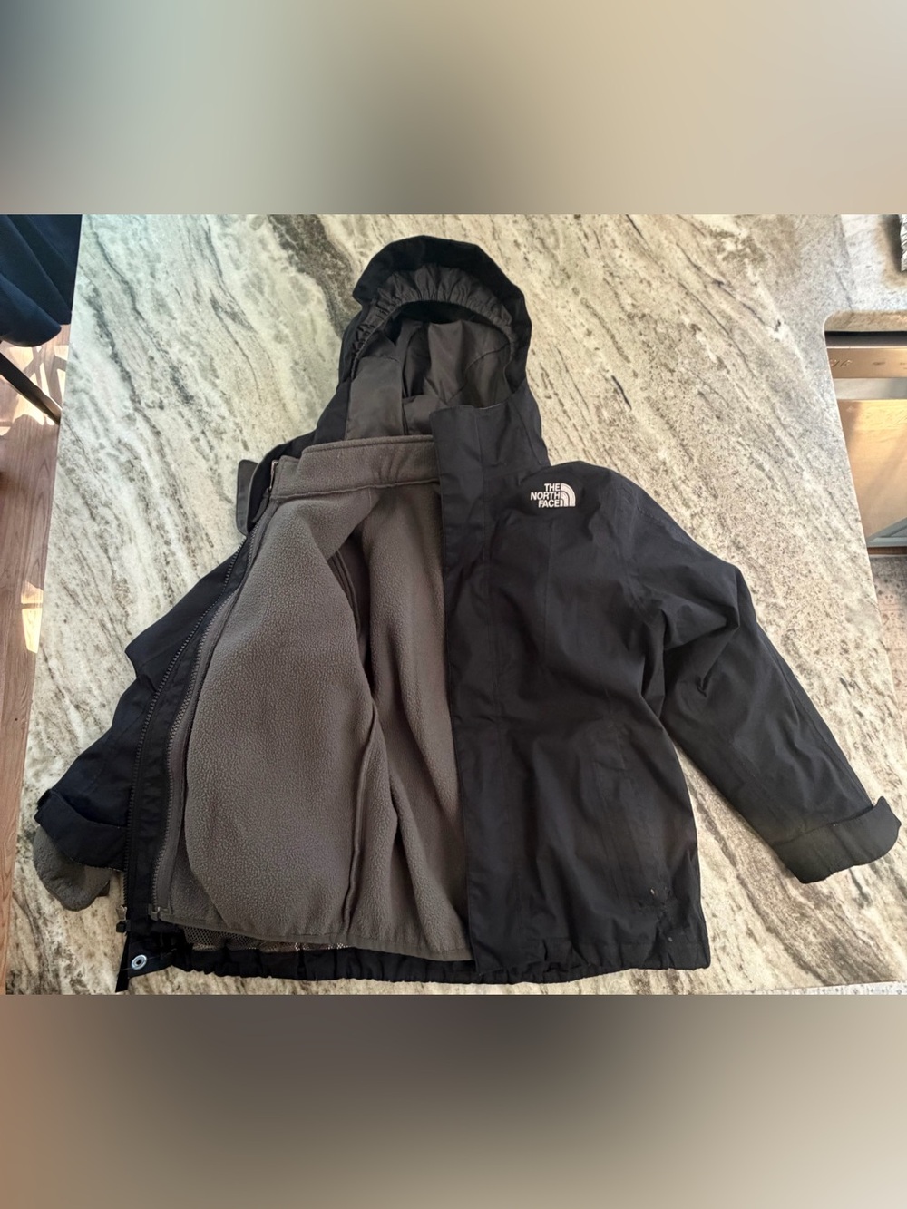 The North Face Kids Vortex Triclimate 3-in-1 Winter Jacket Black/Grey Size: XS